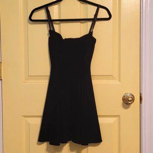 American Apparel Little Black Velvet Dress